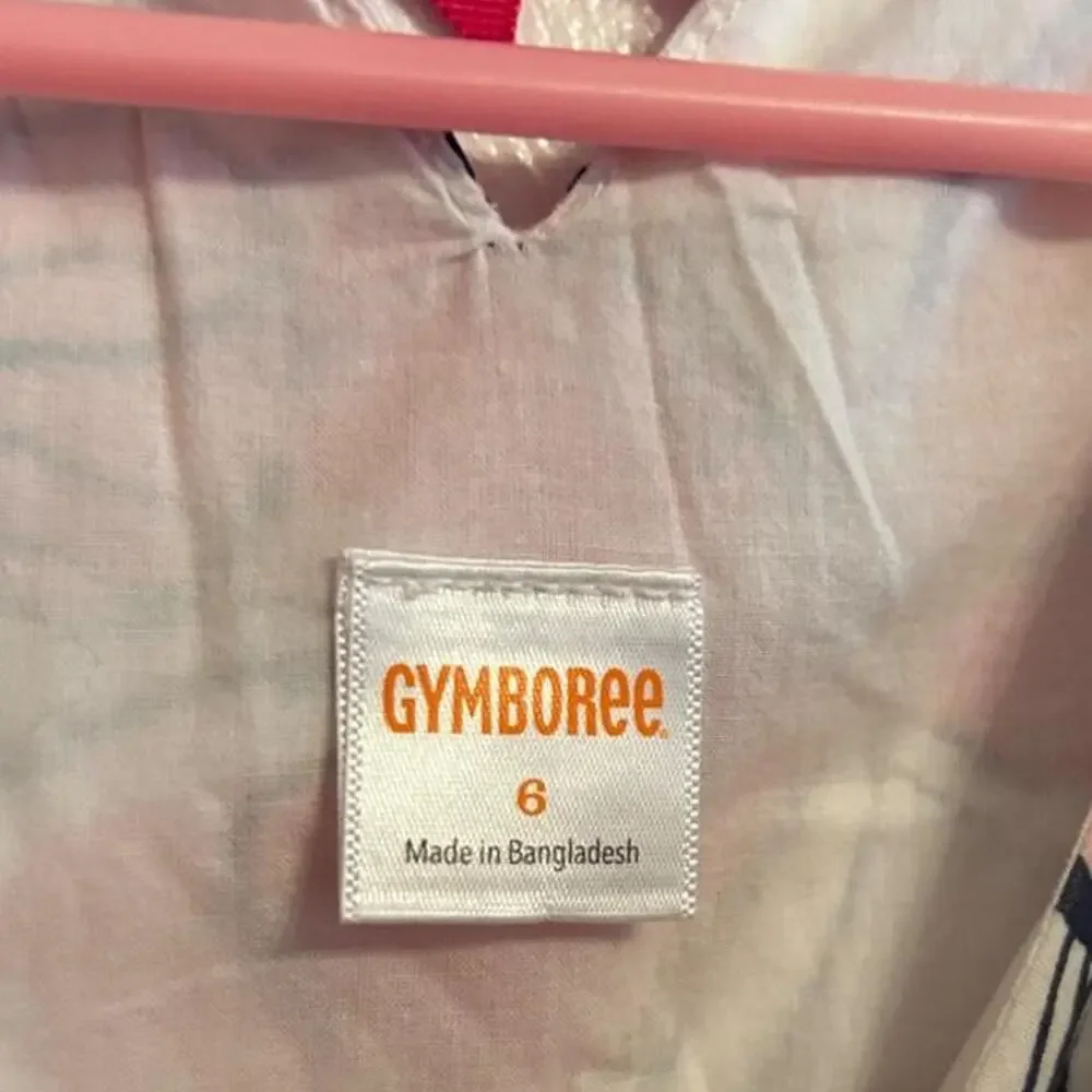 Kids gymboree pink green dress